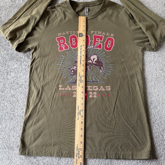 Rodeo National Finals Las Vegas Nevada 2020 Green/Khaki Long Sleeve Men's Large - Picture 3 of 5